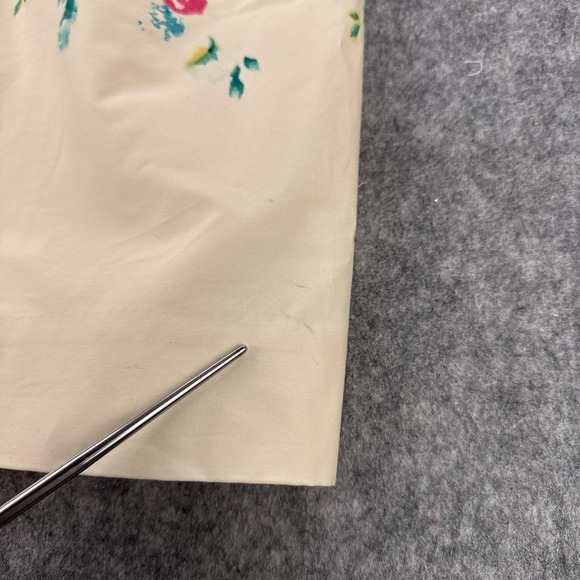 Maeve Anthropologie Dress Womens 4 Ivory Floral Sleeveless Lined Fit & Flare - Picture 3 of 12